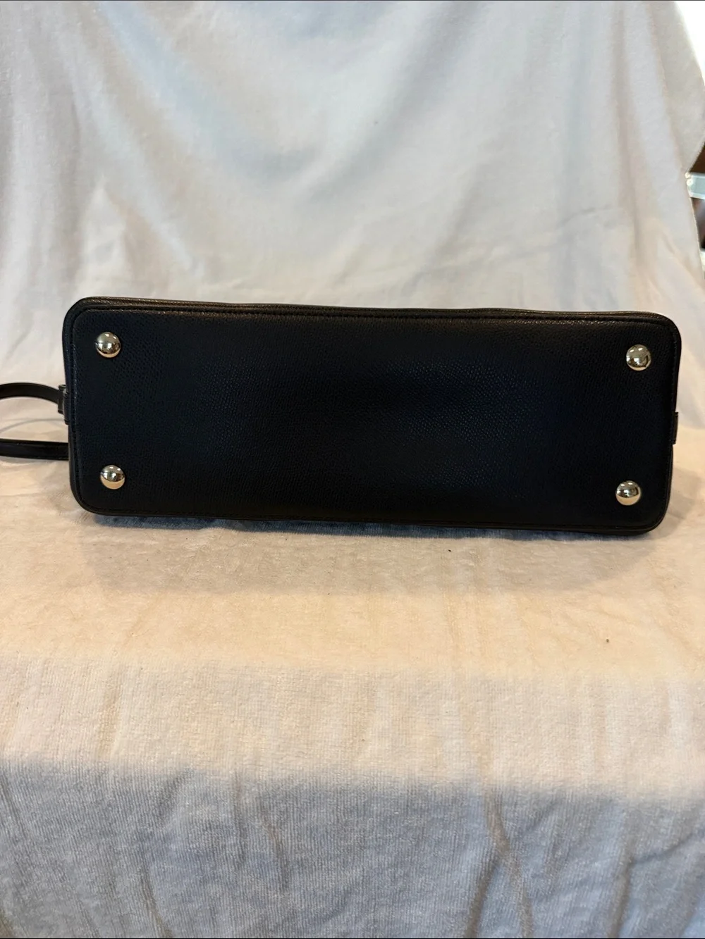 Coach Dome Satchel in Brown with Black Trim